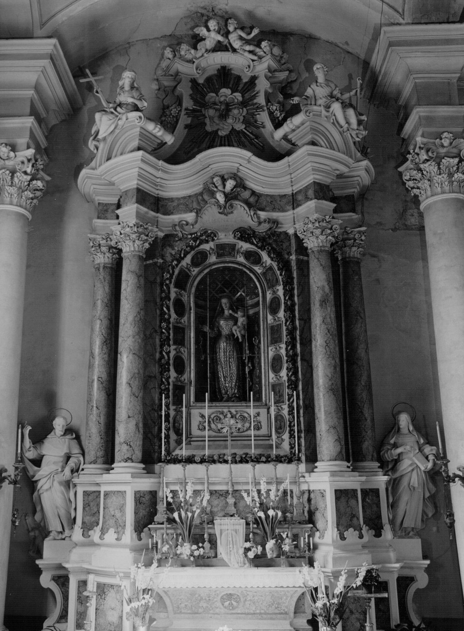 mostra d'altare, complesso decorativo - bottega Italia centrale (terzo quarto sec. XVIII)