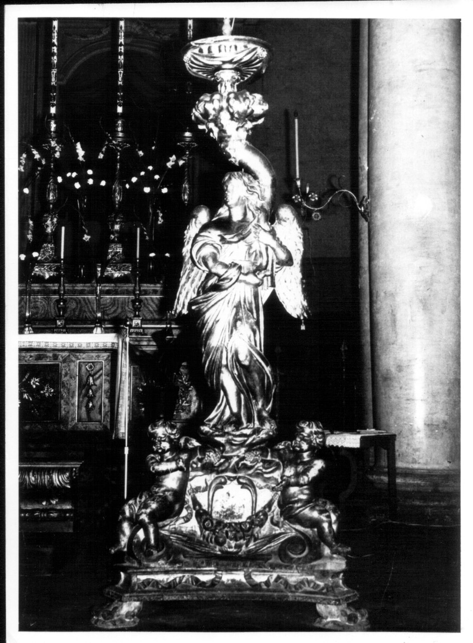 angelo reggicandelabro (candelabro - a statua, coppia) di Scaglia Leonardo (attribuito) (metà sec. XVII)