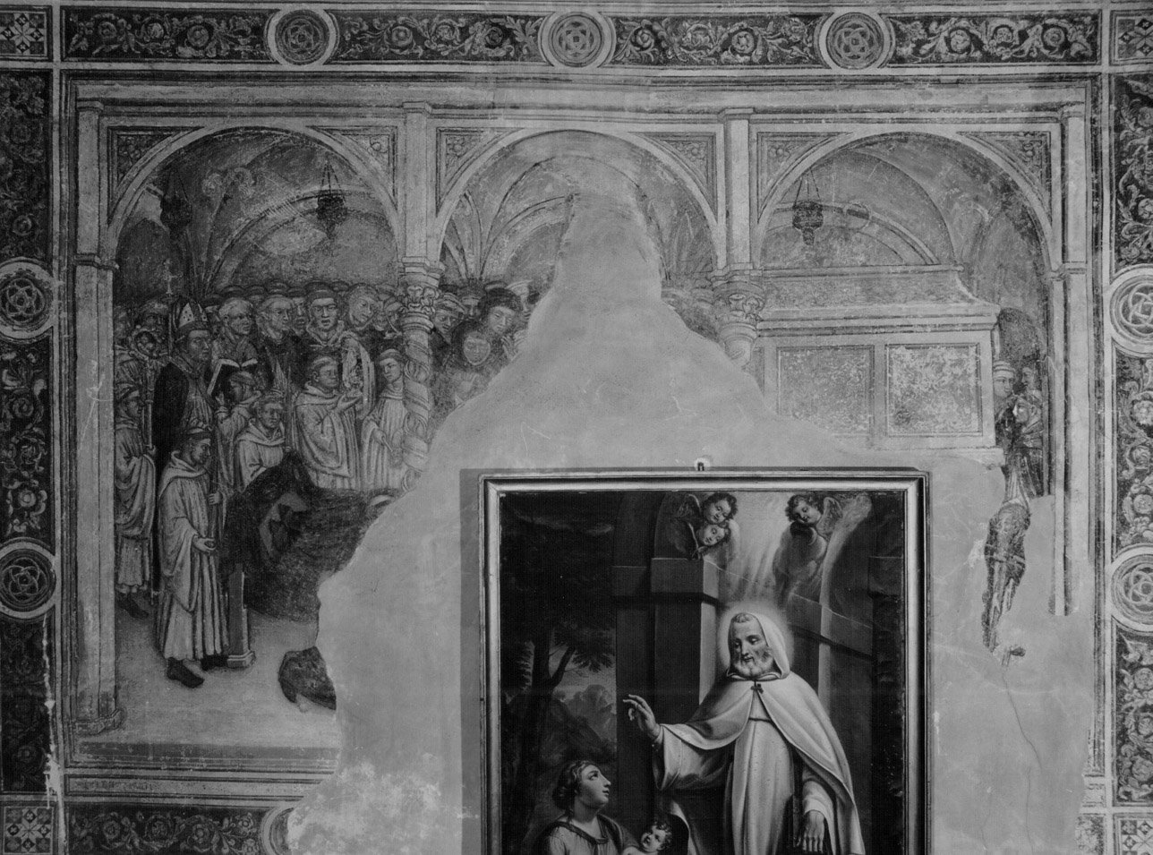 Esequie di San Pietro martire (dipinto, ciclo) di Nelli Ottaviano (bottega) (metà sec. XV)