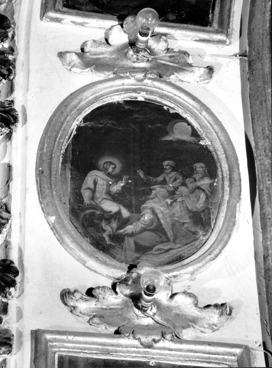 disputa di Gesù con i dottori nel tempio (dipinto, complesso decorativo) di Reposati Giuseppe (terzo quarto sec. XVIII)