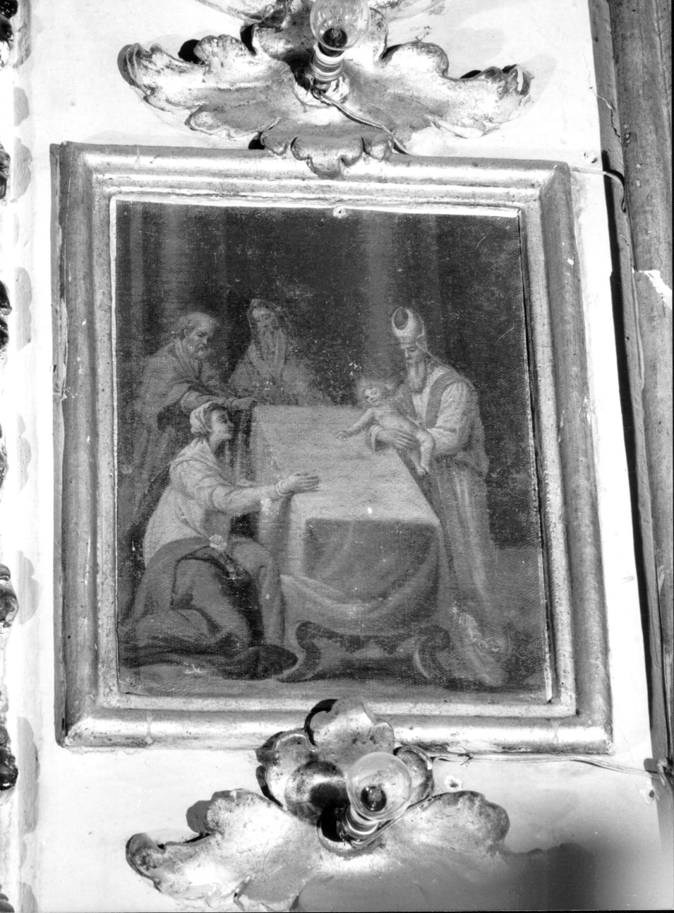 presentazione di Gesù al tempio (dipinto, complesso decorativo) di Reposati Giuseppe (terzo quarto sec. XVIII)