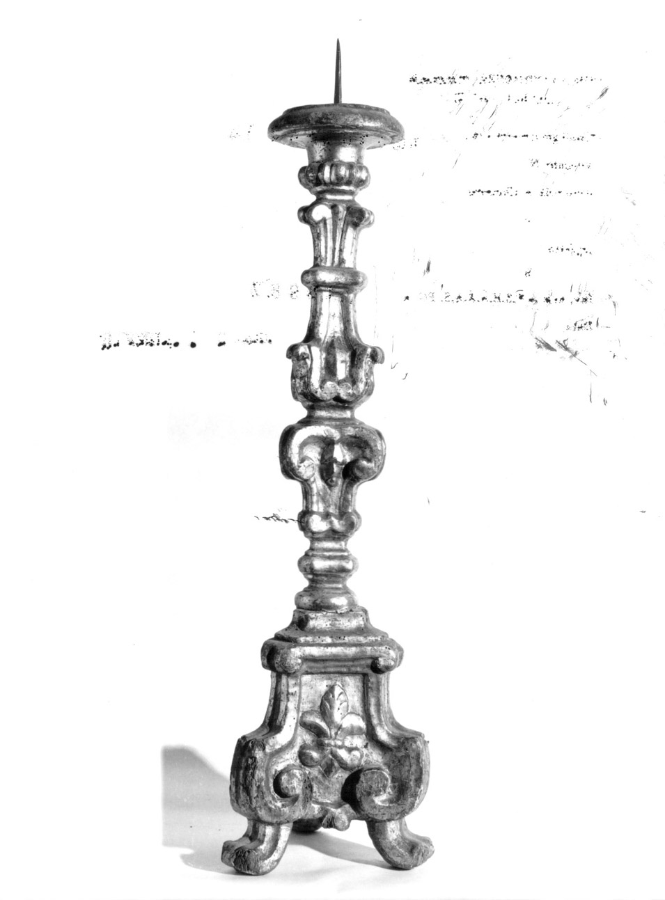 candeliere d'altare, serie - bottega eugubina (sec. XVIII)