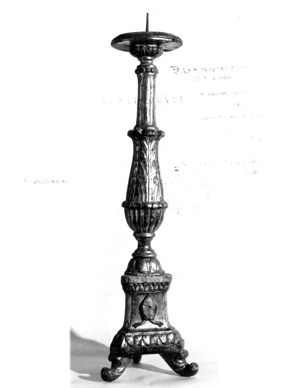 candeliere d'altare, serie - bottega eugubina (sec. XVIII)