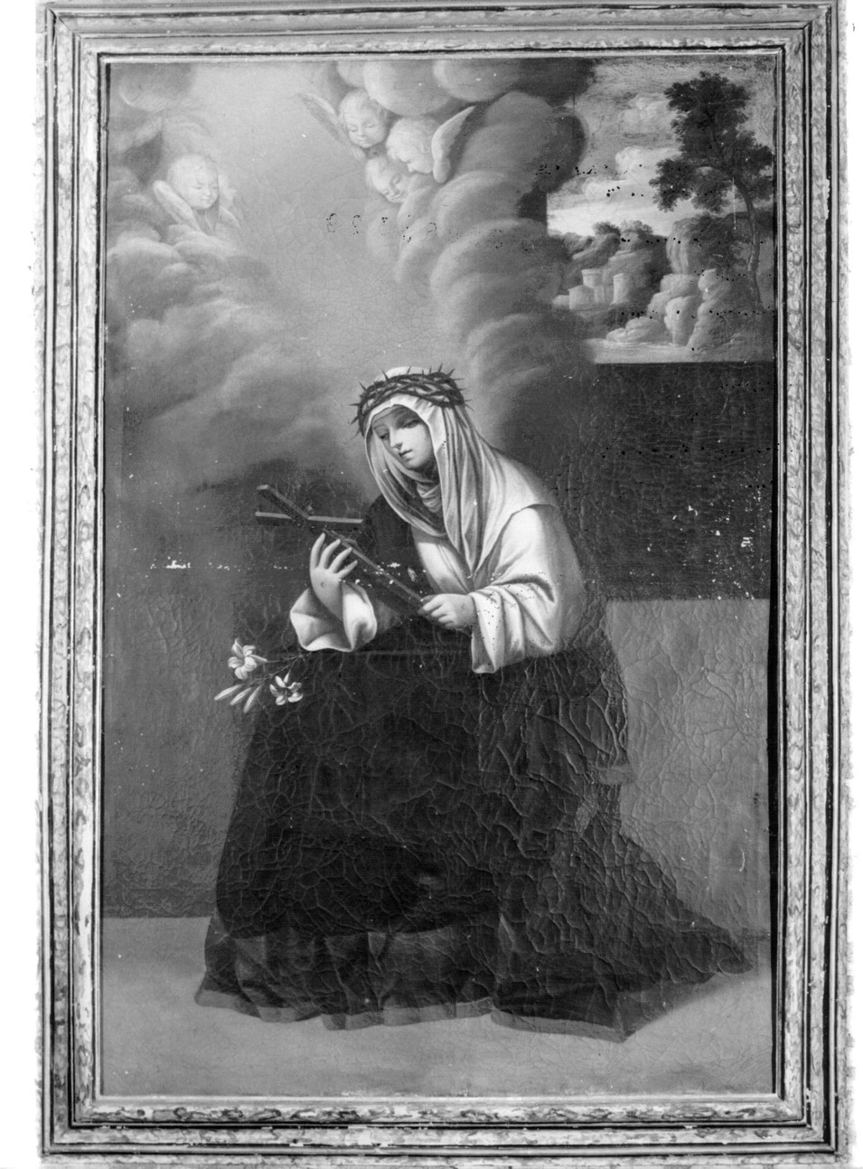 Santa Caterina da Siena (dipinto, opera isolata) di Reposati Giuseppe (attribuito) (fine sec. XVIII)