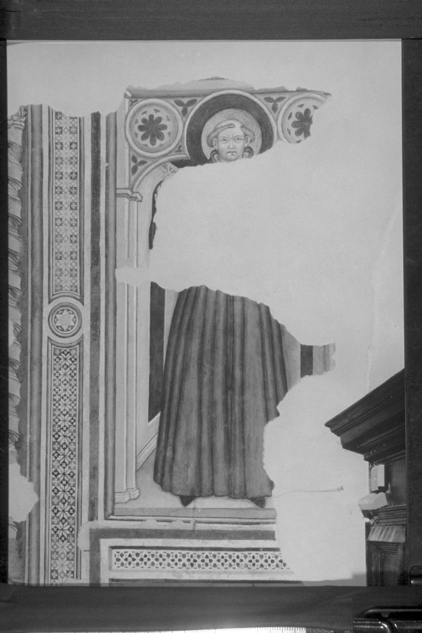 Santo (dipinto, complesso decorativo) di Nelli Ottaviano (scuola) (prima metà sec. XV)