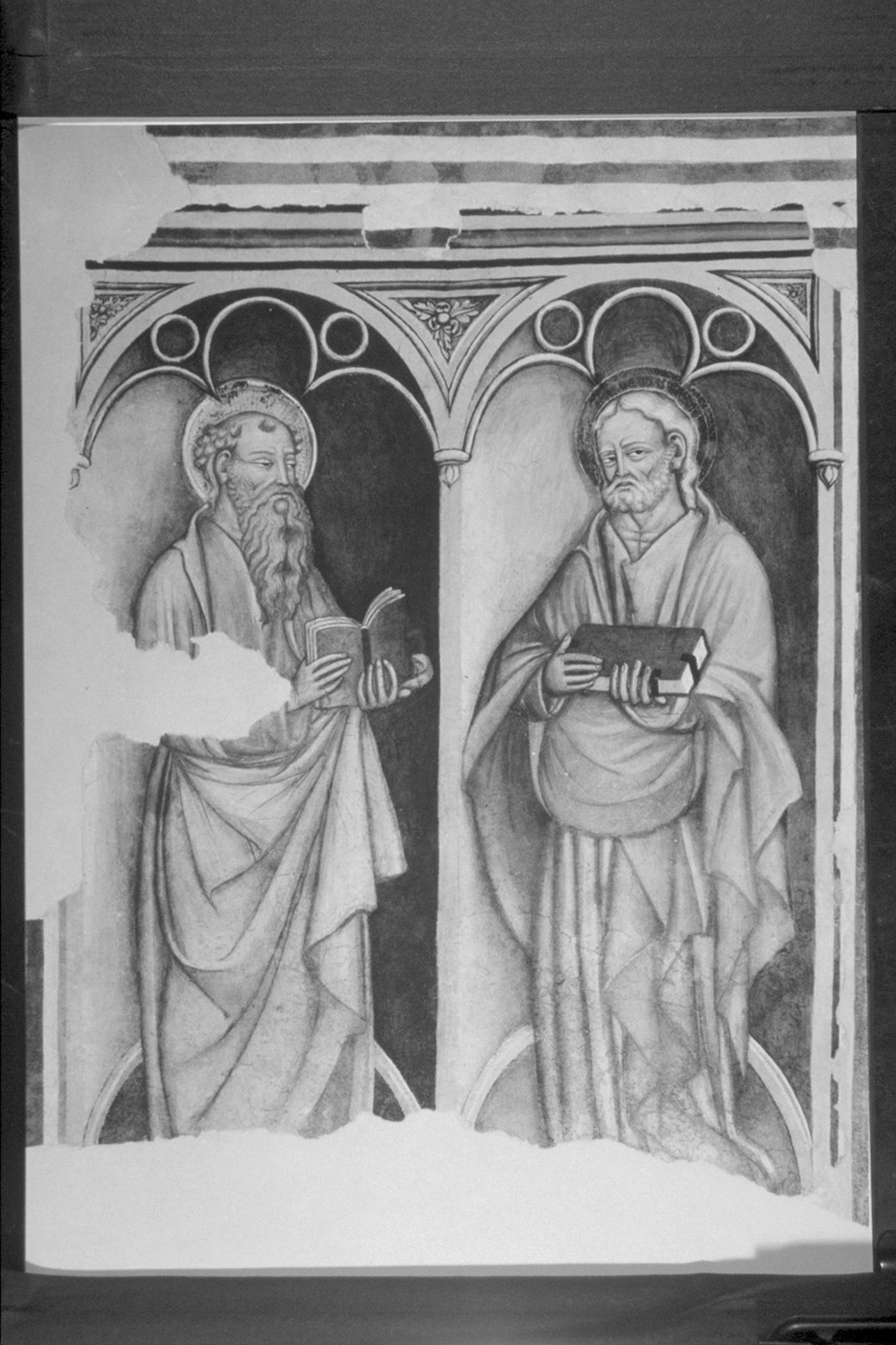 apostoli (dipinto, complesso decorativo) di Nelli Ottaviano (scuola) (prima metà sec. XV)