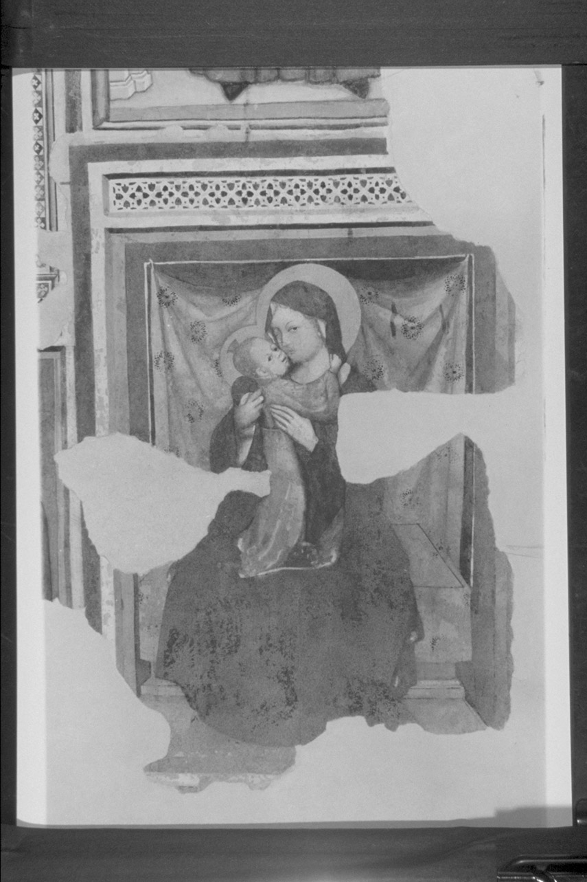 Madonna con Bambino (dipinto, complesso decorativo) - ambito eugubino (prima metà sec. XV)