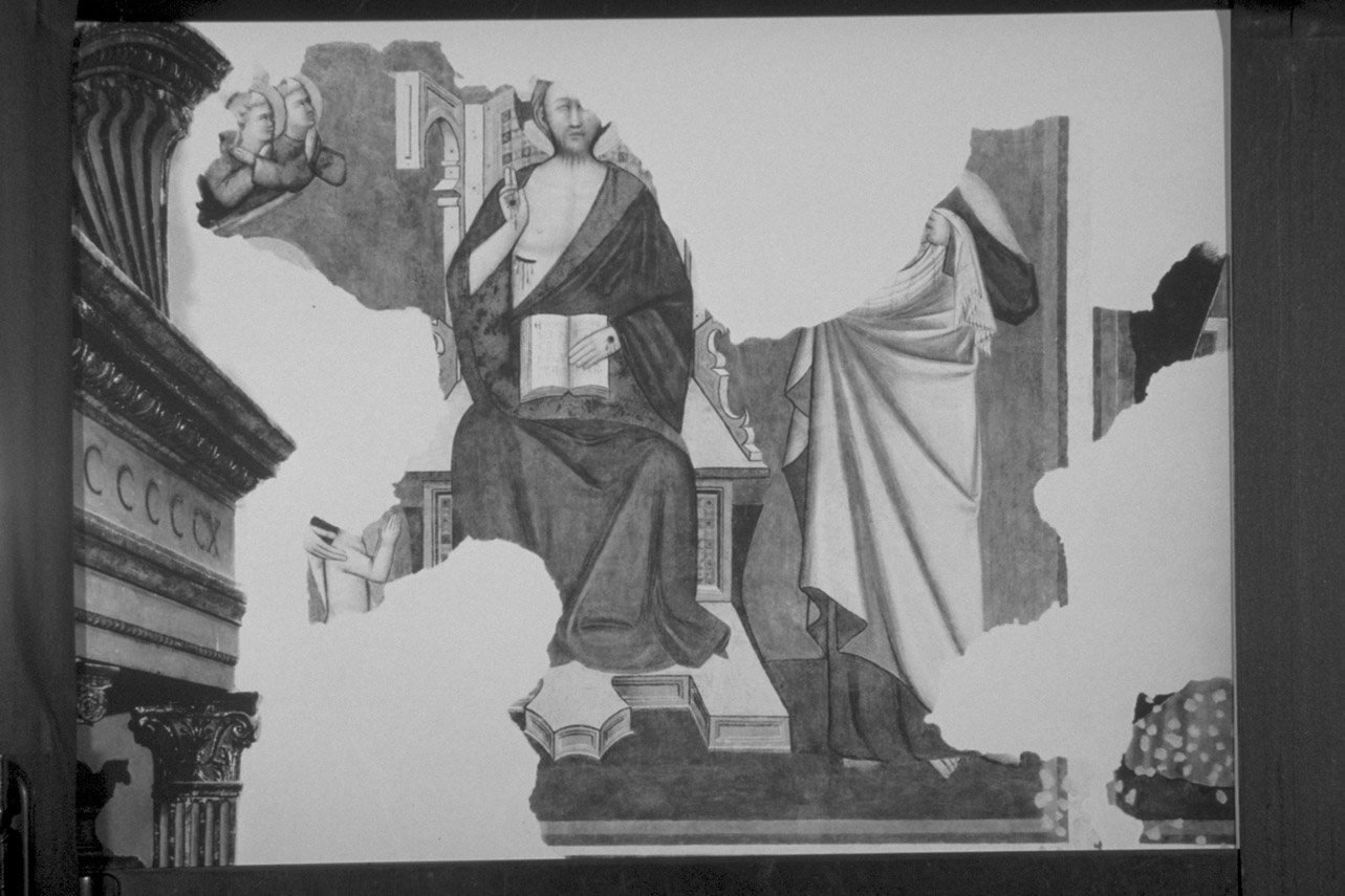 Cristo benedicente tra Santi (dipinto, complesso decorativo) - ambito eugubino (seconda metà sec. XIV)