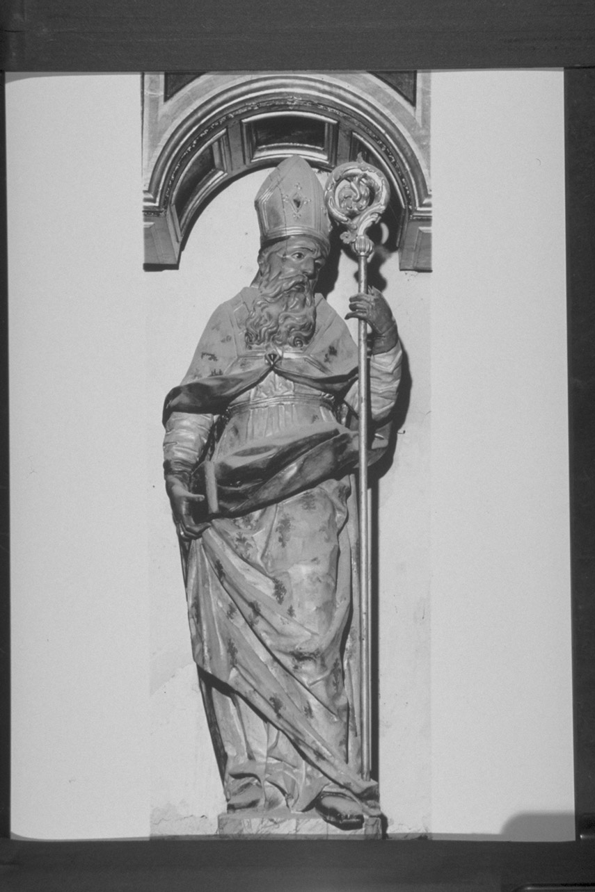 Sant'Agostino (statua, elemento d'insieme) di Casali Gianfrancesco Maria, Casali Giacomo (metà sec. XVII)