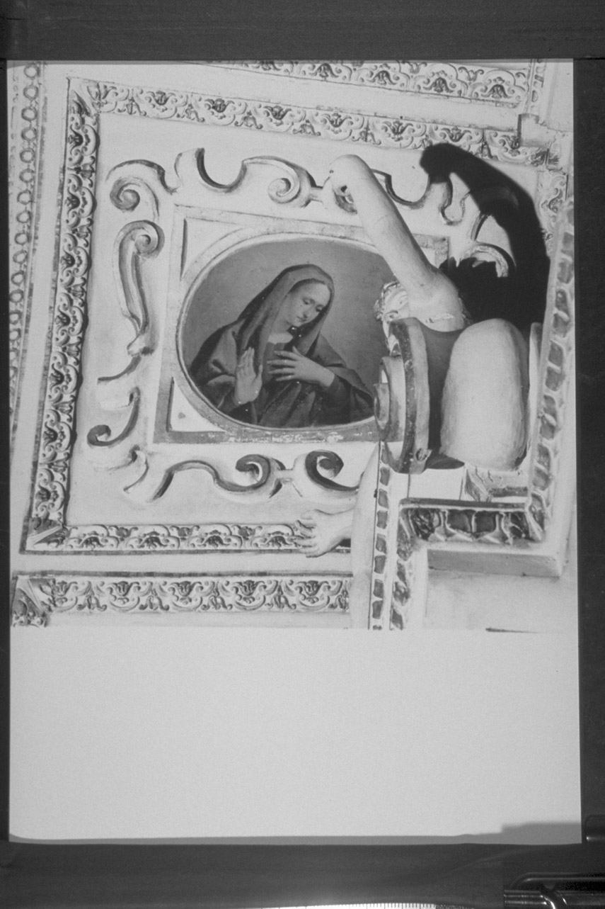 Madonna annunciata (dipinto, elemento d'insieme) - ambito eugubino (sec. XVII)