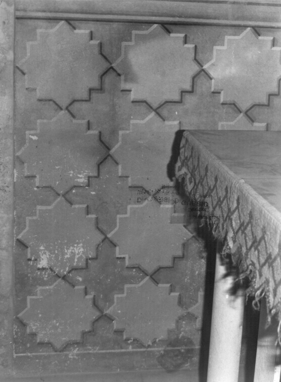 motivi decorativi geometrici (dipinto, ciclo) di Stoppoloni Augusto, Menichetti Clodomiro (primo quarto sec. XX)