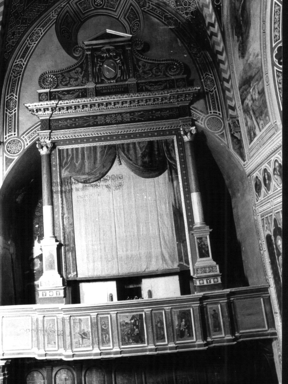 tribuna d'organo, elemento d'insieme - bottega Italia centrale (secondo quarto sec. XIX)