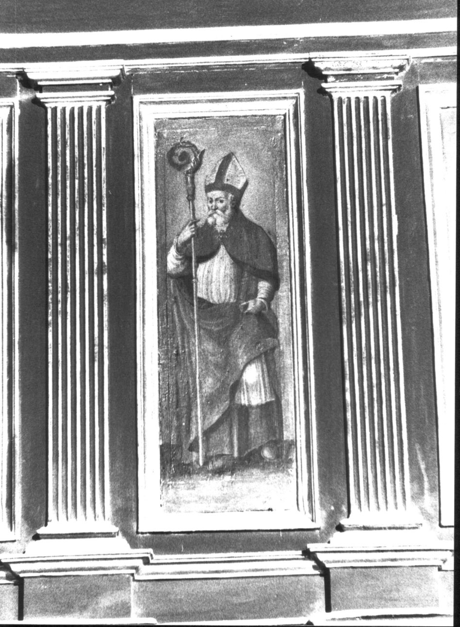 Sant'Ubaldo (dipinto, elemento d'insieme) di Nucci Benedetto (attribuito), Baldinacci Pietro Paolo (attribuito) (metà sec. XVI)