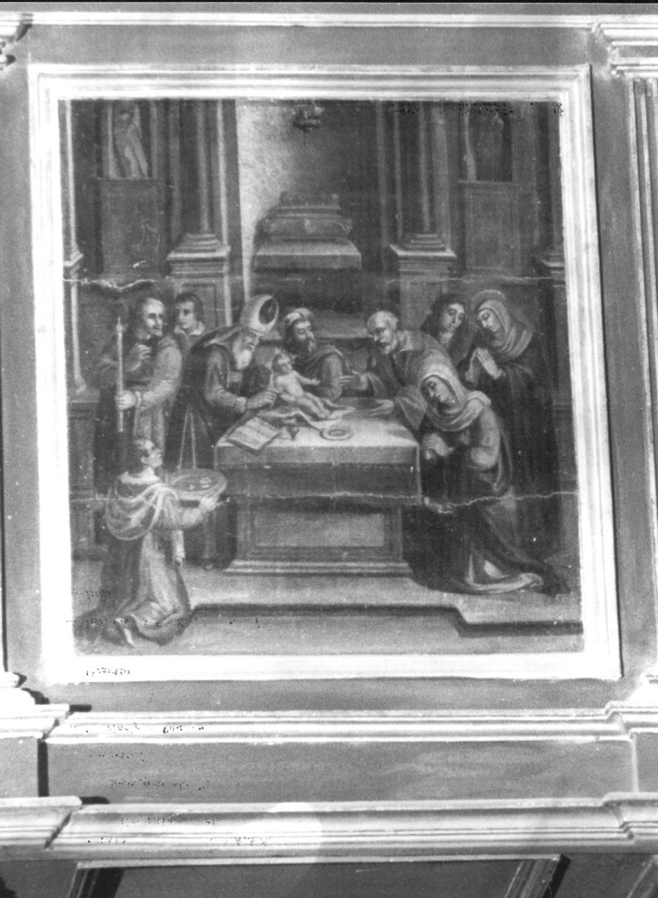 circoncisione di Gesù Bambino (dipinto, elemento d'insieme) di Nucci Benedetto, Baldinacci Pietro Paolo (metà sec. XVI)