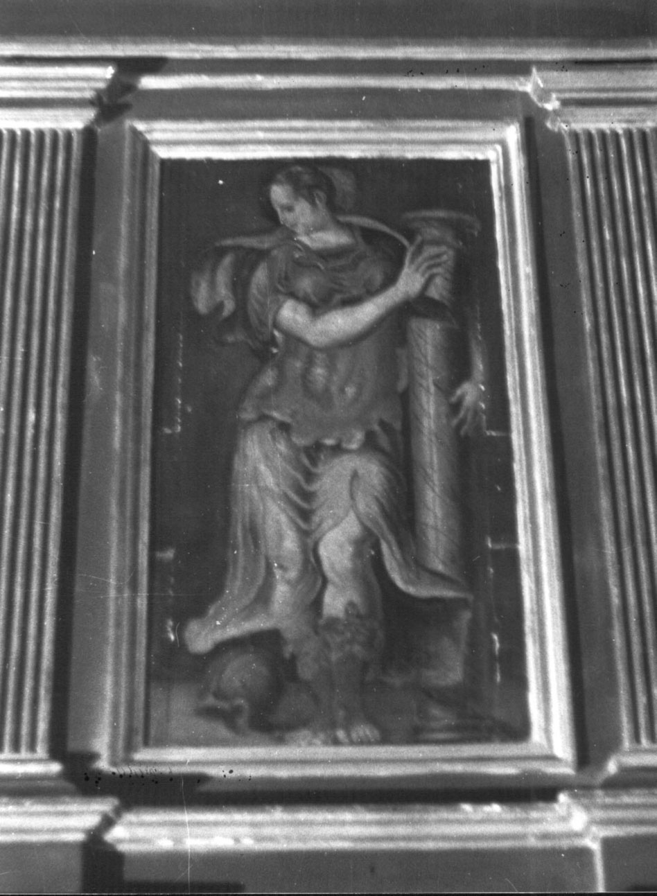allegoria della Fortezza (dipinto, elemento d'insieme) di Nucci Benedetto, Baldinacci Pietro Paolo (metà sec. XVI)