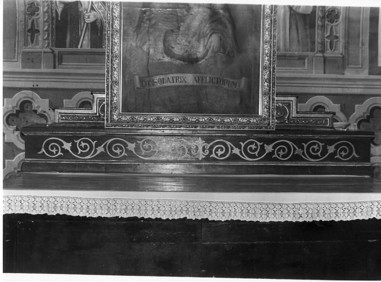 gradino d'altare, complesso decorativo - bottega umbra (seconda metà sec. XVII)