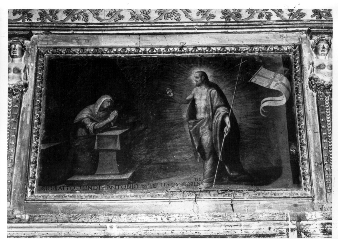 apparizione di Cristo risorto alla Madonna (dipinto, elemento d'insieme) di Damiani Felice (e aiuti) (inizio sec. XVII)