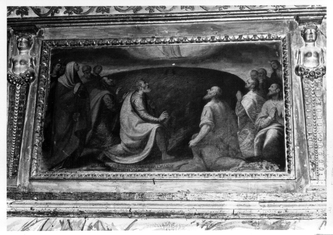 apparizione di Cristo risorto agli apostoli (dipinto, elemento d'insieme) di Damiani Felice (e aiuti) (inizio sec. XVII)