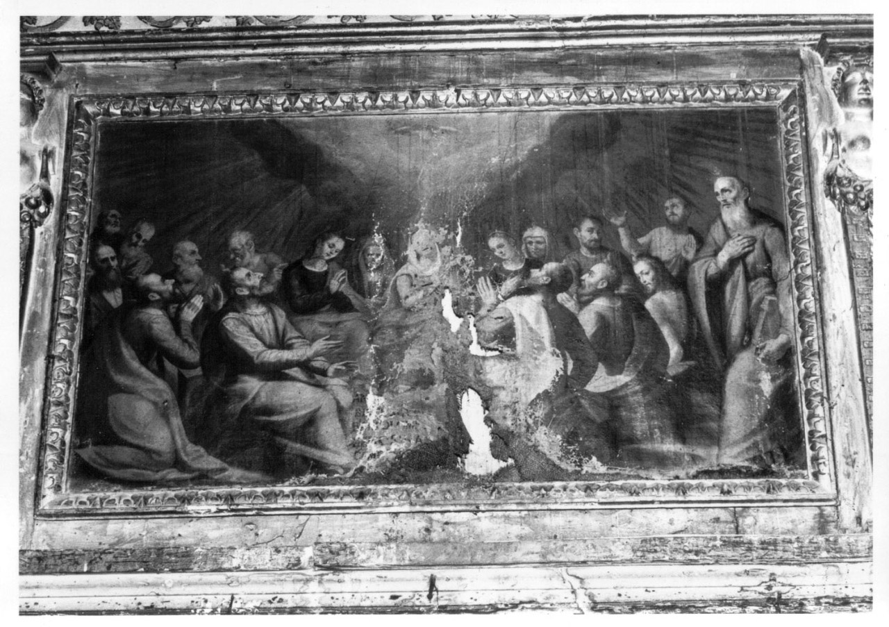 Pentecoste (dipinto, elemento d'insieme) di Damiani Felice (e aiuti) (inizio sec. XVII)