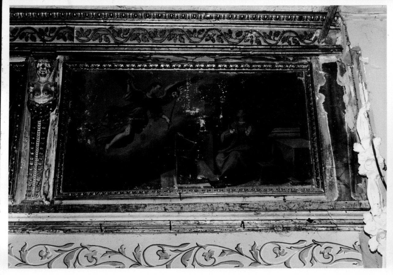 Annunciazione (dipinto, elemento d'insieme) di Damiani Felice (e aiuti) (inizio sec. XVII)