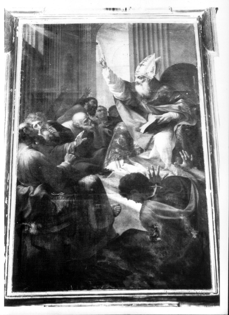 Sant'Agostino in cattedra (dipinto, pendant) di Nocchi Bernardino (fine sec. XVIII)