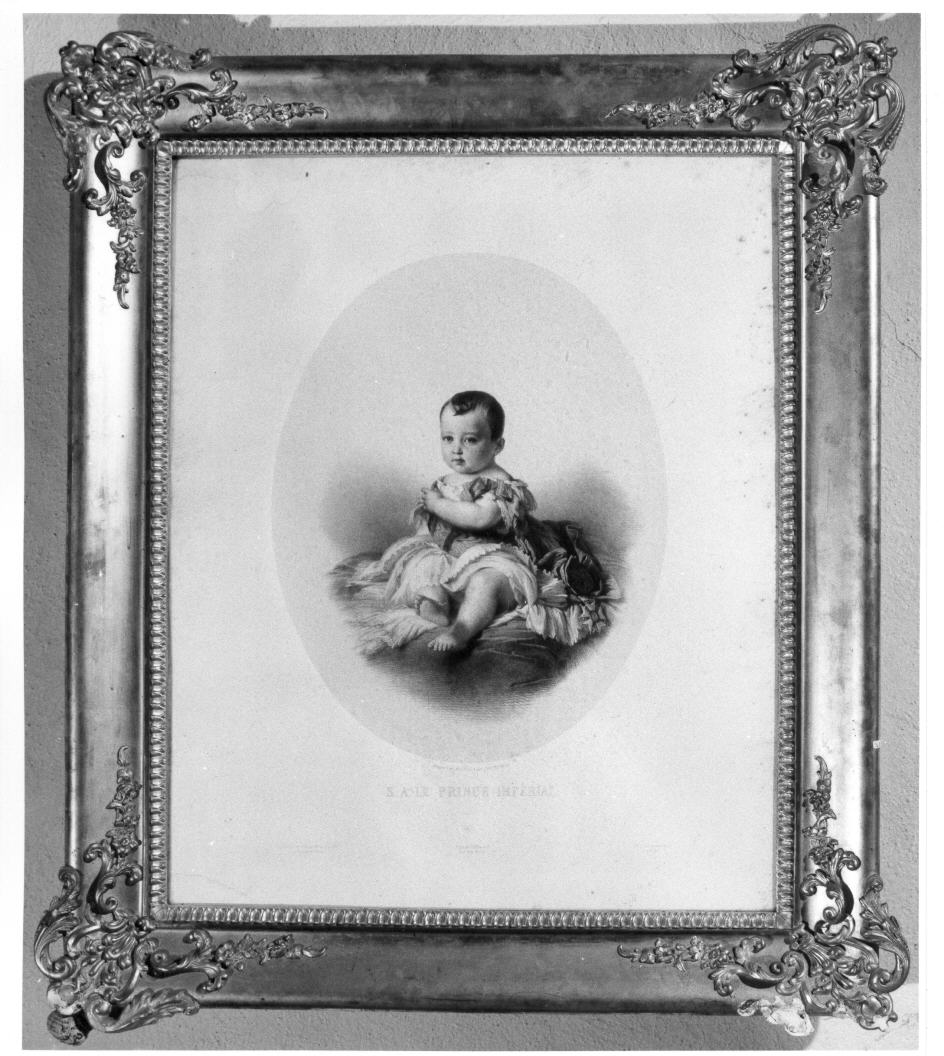 ritratto di bambino (stampa) di Noel Alphonse Leon, Winterhalter Franz Xaver (sec. XIX)