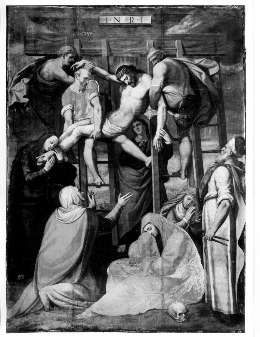 deposizione di Cristo dalla croce (dipinto) - ambito italiano (primo quarto sec. XVII)