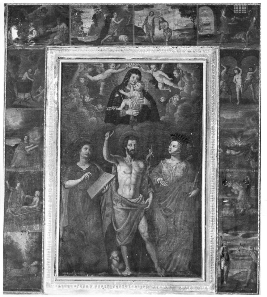 Madonna con Bambino in gloria e santi (dipinto, insieme) - ambito italiano (prima metà sec. XVII)