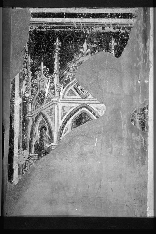 architettura illusionistica (dipinto, elemento d'insieme) di Benedetto di Bindo (attribuito) (primo quarto sec. XV)