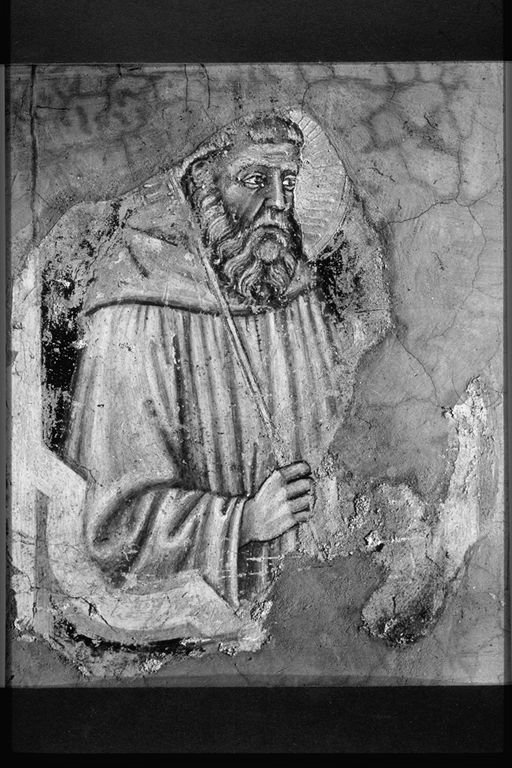 santo (dipinto, elemento d'insieme) di Benedetto di Bindo (attribuito) (primo quarto sec. XV)