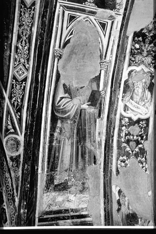 santo (dipinto, elemento d'insieme) di Benedetto di Bindo (attribuito) (primo quarto sec. XV)