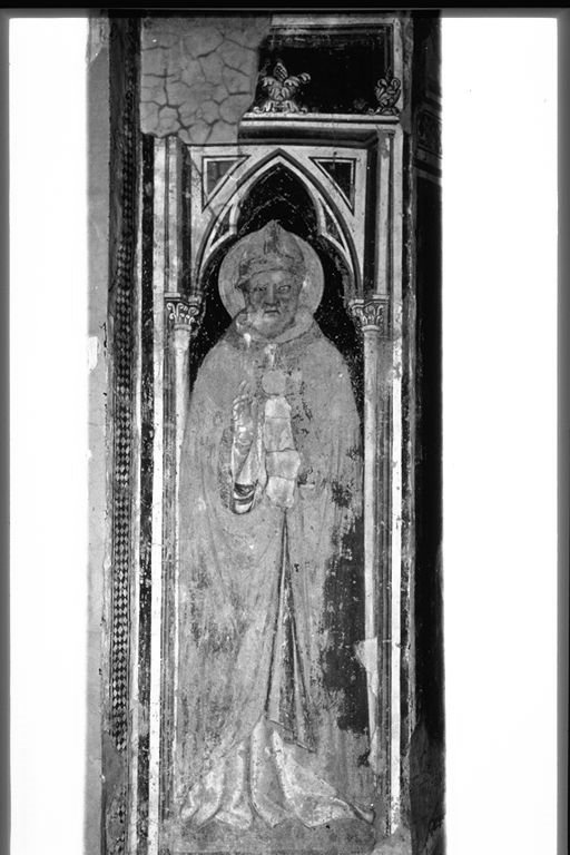 santo (dipinto, elemento d'insieme) di Benedetto di Bindo (attribuito) (primo quarto sec. XV)