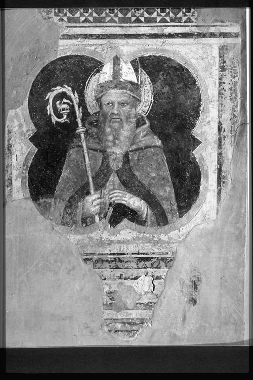 santo (dipinto, elemento d'insieme) di Benedetto di Bindo (attribuito) (primo quarto sec. XV)