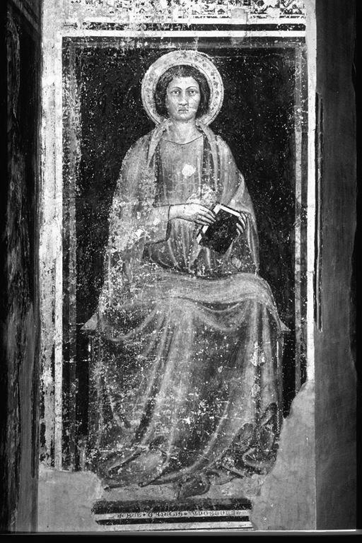 santo (dipinto, elemento d'insieme) di Benedetto di Bindo (attribuito) (primo quarto sec. XV)