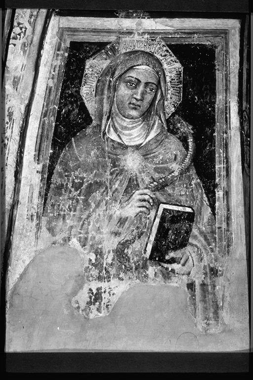 Prudenza (dipinto, elemento d'insieme) di Benedetto di Bindo (attribuito) (primo quarto sec. XV)