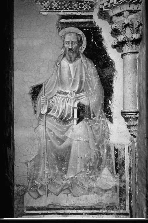 San Giacomo il Maggiore (dipinto, elemento d'insieme) di Benedetto di Bindo (attribuito) (primo quarto sec. XV)