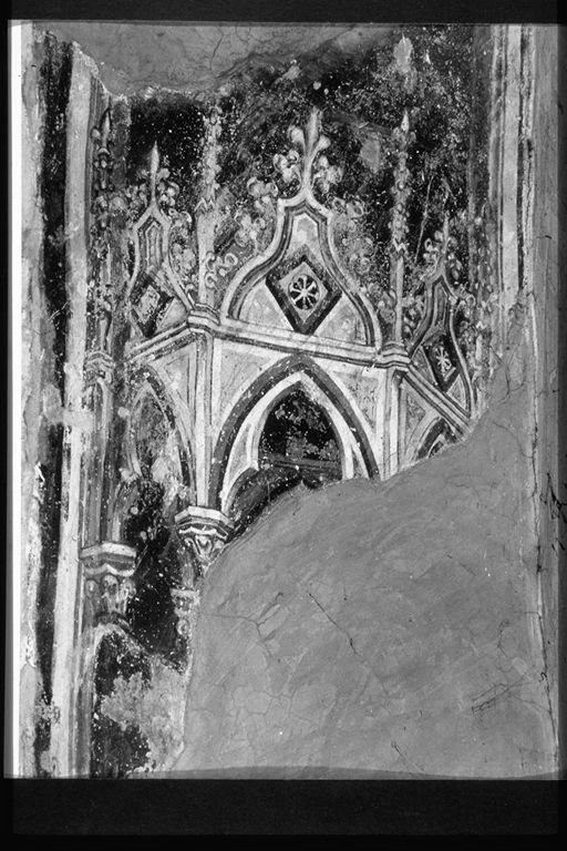 architettura illusionistica (dipinto, elemento d'insieme) di Benedetto di Bindo (attribuito) (primo quarto sec. XV)