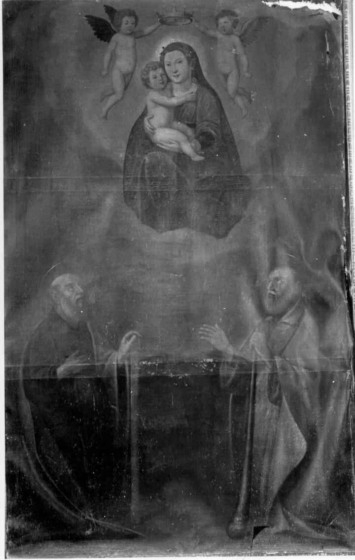 Madonna con Bambino e Santi (dipinto) - ambito italiano (sec. XVII)