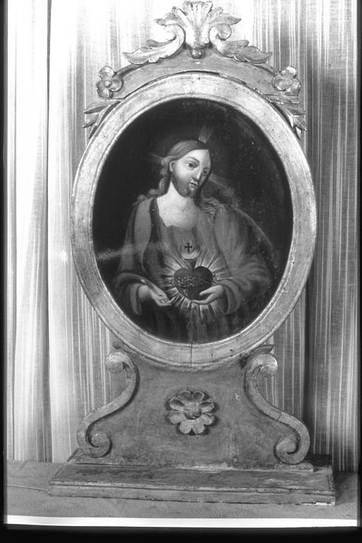 Sacro Cuore di Gesù (quadro d'altare, opera isolata) - bottega umbra (secc. XVIII/ XIX)