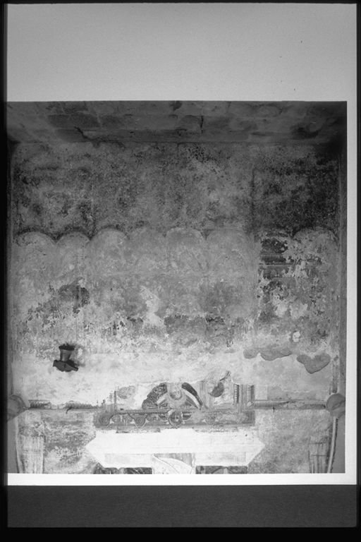 Madonna in Maestà (dipinto murale, opera isolata) - ambito umbro (seconda metà sec. XVI)