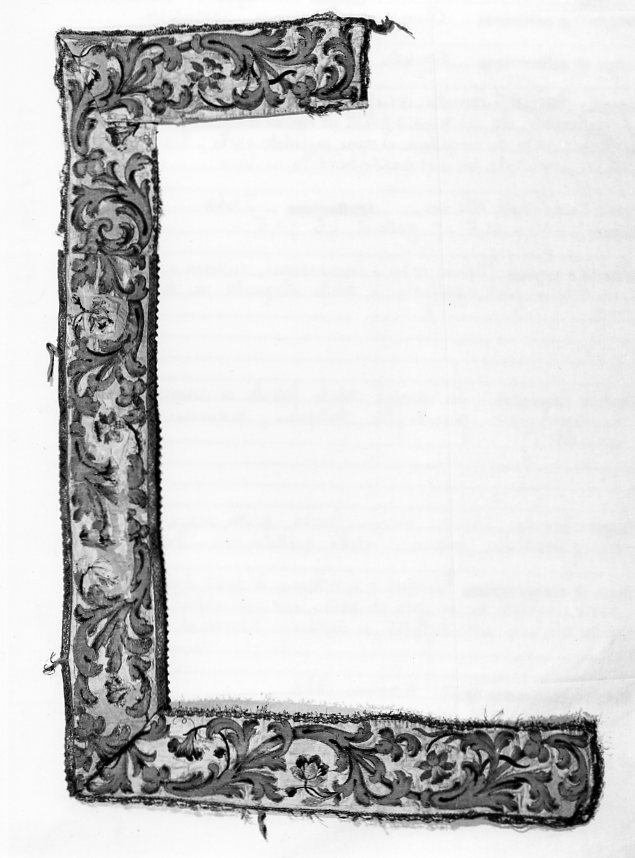 fascia ornamentale, opera isolata - manifattura italiana (seconda metà sec. XVII)