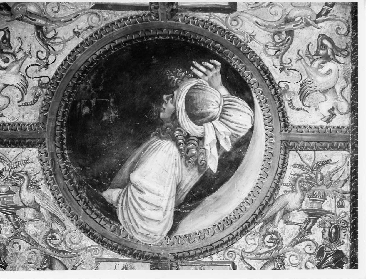 Il filosofo Empedocle (dipinto, complesso decorativo) di Signorelli Luca (e aiuti) (sec. XVI)
