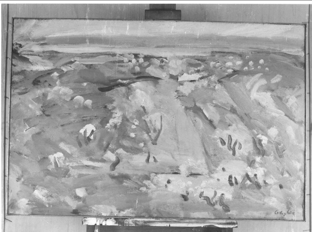 paesaggio astratto (dipinto) di Celeghin Orazio (sec. XX)