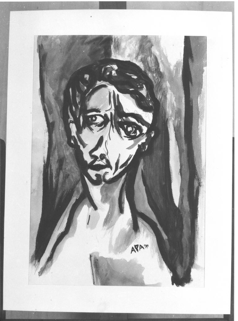 Volto, busto di uomo (dipinto) di Apa Mariano (sec. XX)