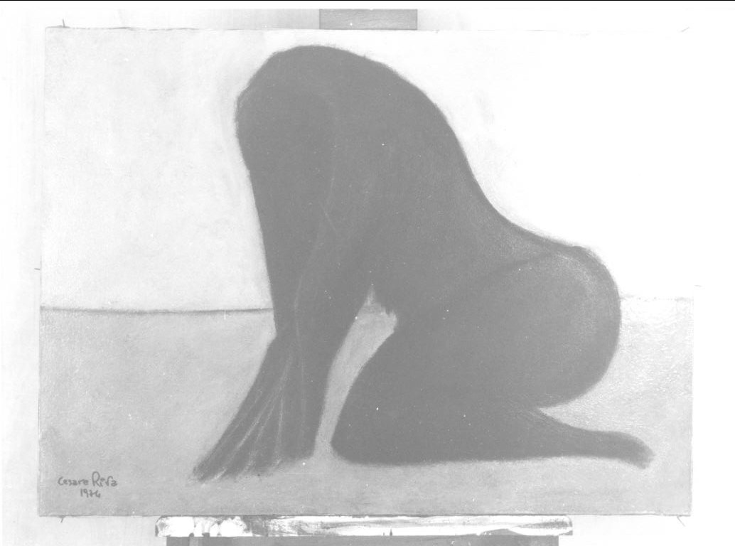 Minotauro, creatura fantastica (dipinto, opera isolata) di Riva Cesare (sec. XX)