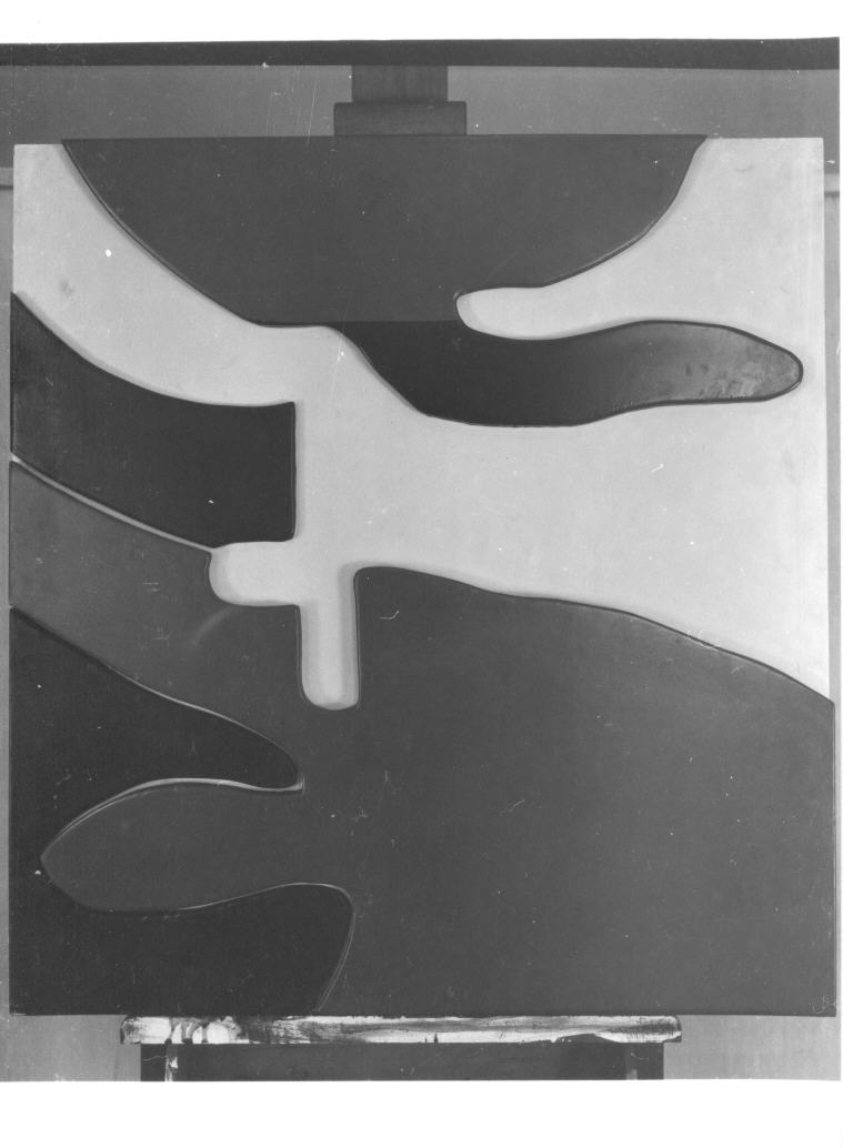 composizione astratta (dipinto, opera isolata) di Todini Antonio (sec. XX)