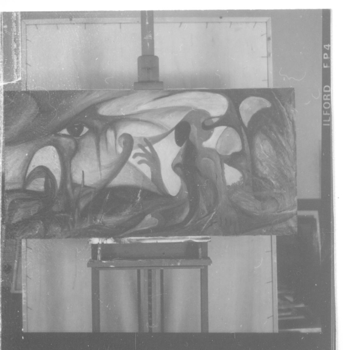 Occhio-tentazione (dipinto, opera isolata) di Cancelli Maurizio (sec. XX)