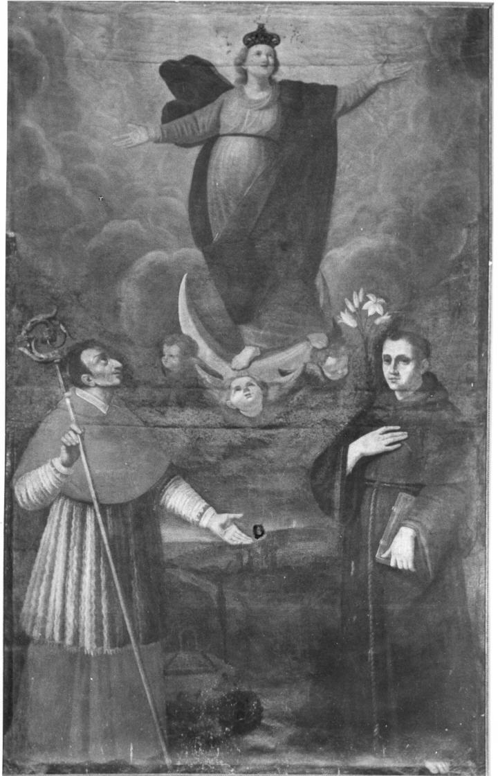 Madonna Immacolata e Santi (dipinto) - ambito italiano (sec. XVII)