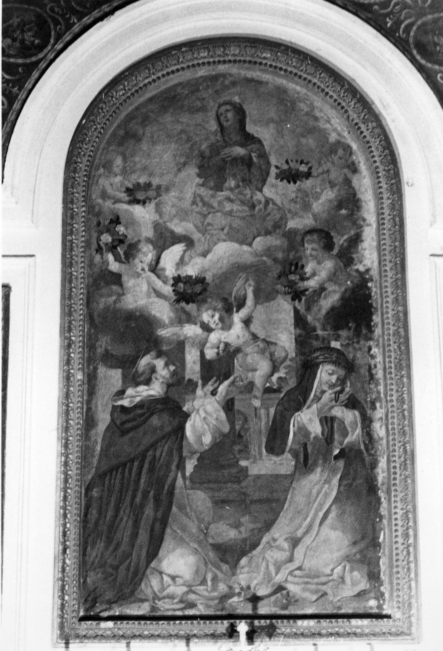Madonna del Rosario (dipinto, opera isolata) di Salvi Castellucci (sec. XVII)