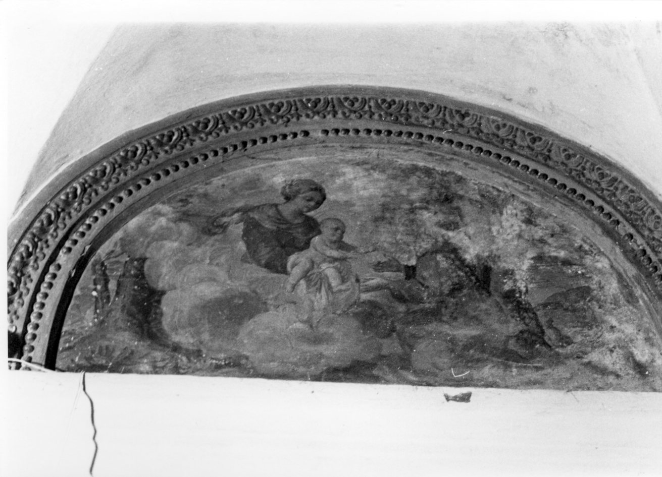 Madonna con Bambino e S. Franceso (dipinto, opera isolata) di Salvi Castellucci (sec. XVII)